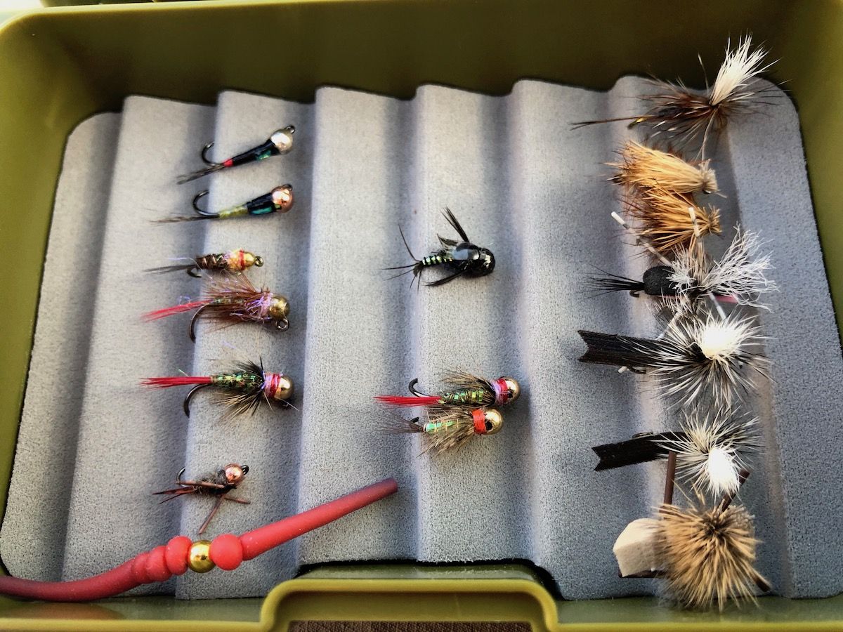 My assortment of flies had grown after the stop in Mammoth.