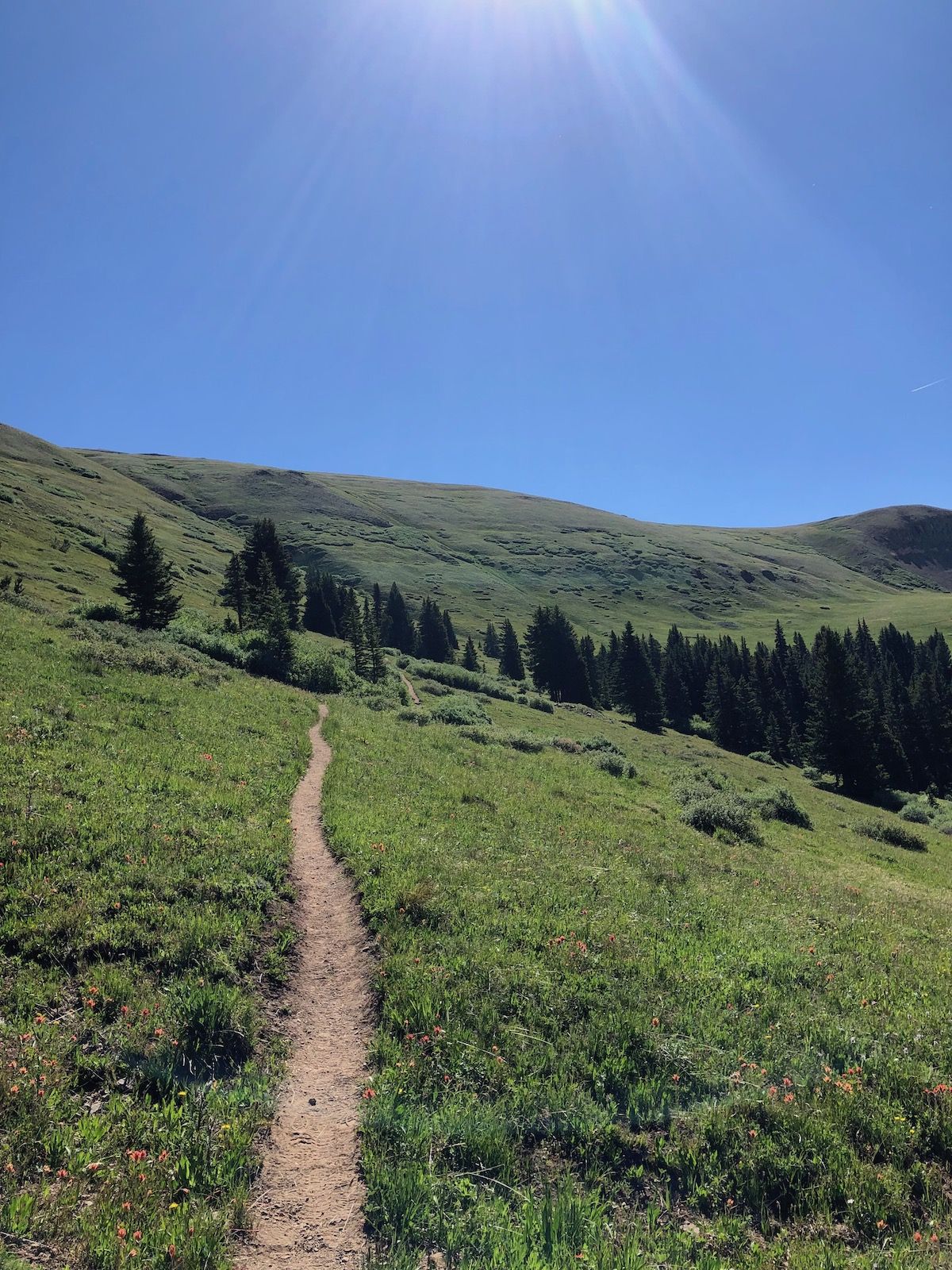 Heading up Kokomo Pass.