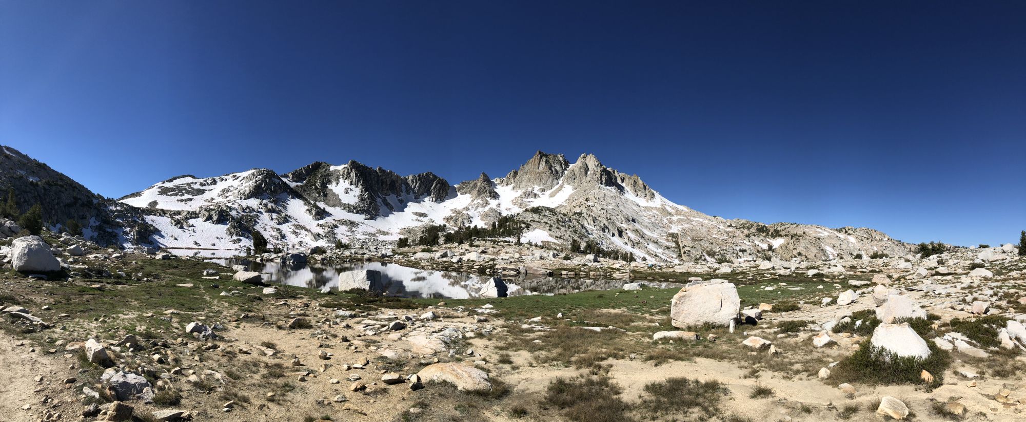 Heading up Silver Pass.