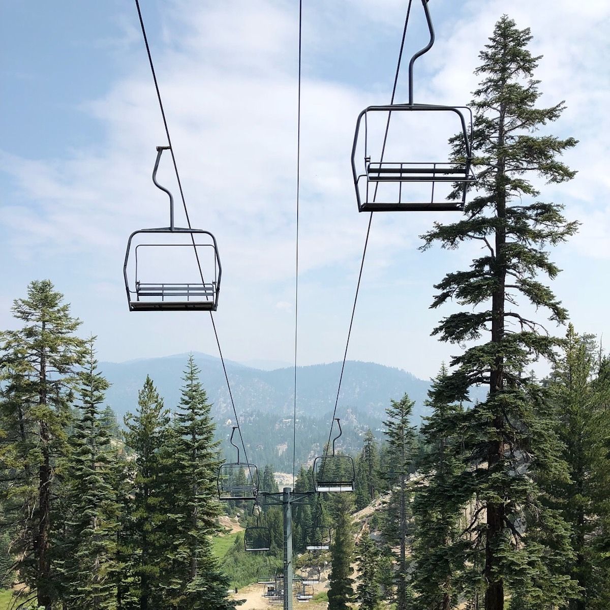 Ski lift at the Heavenly ski resort.