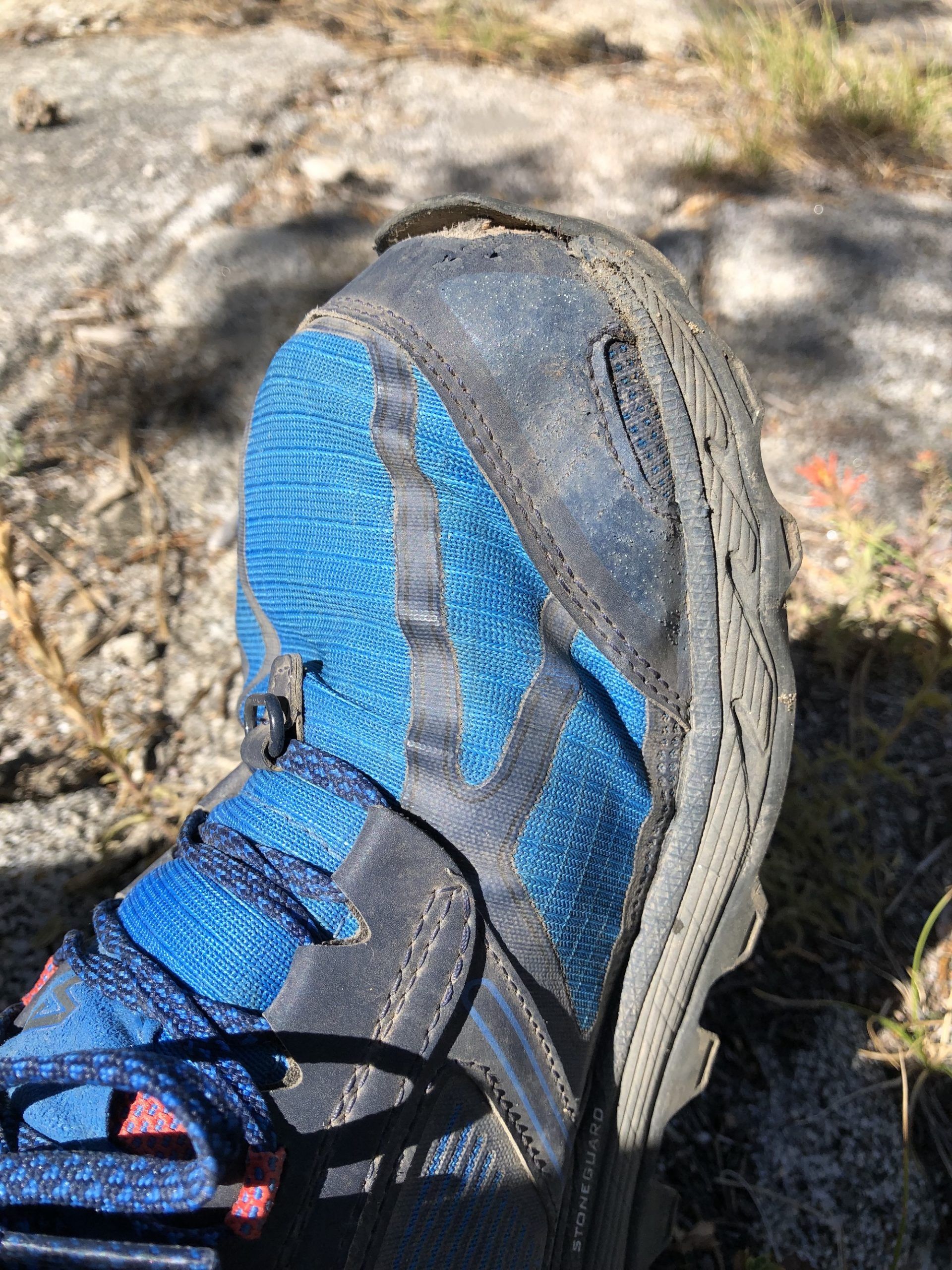 Altra Lone Peak 4.0 with separated toe guard.