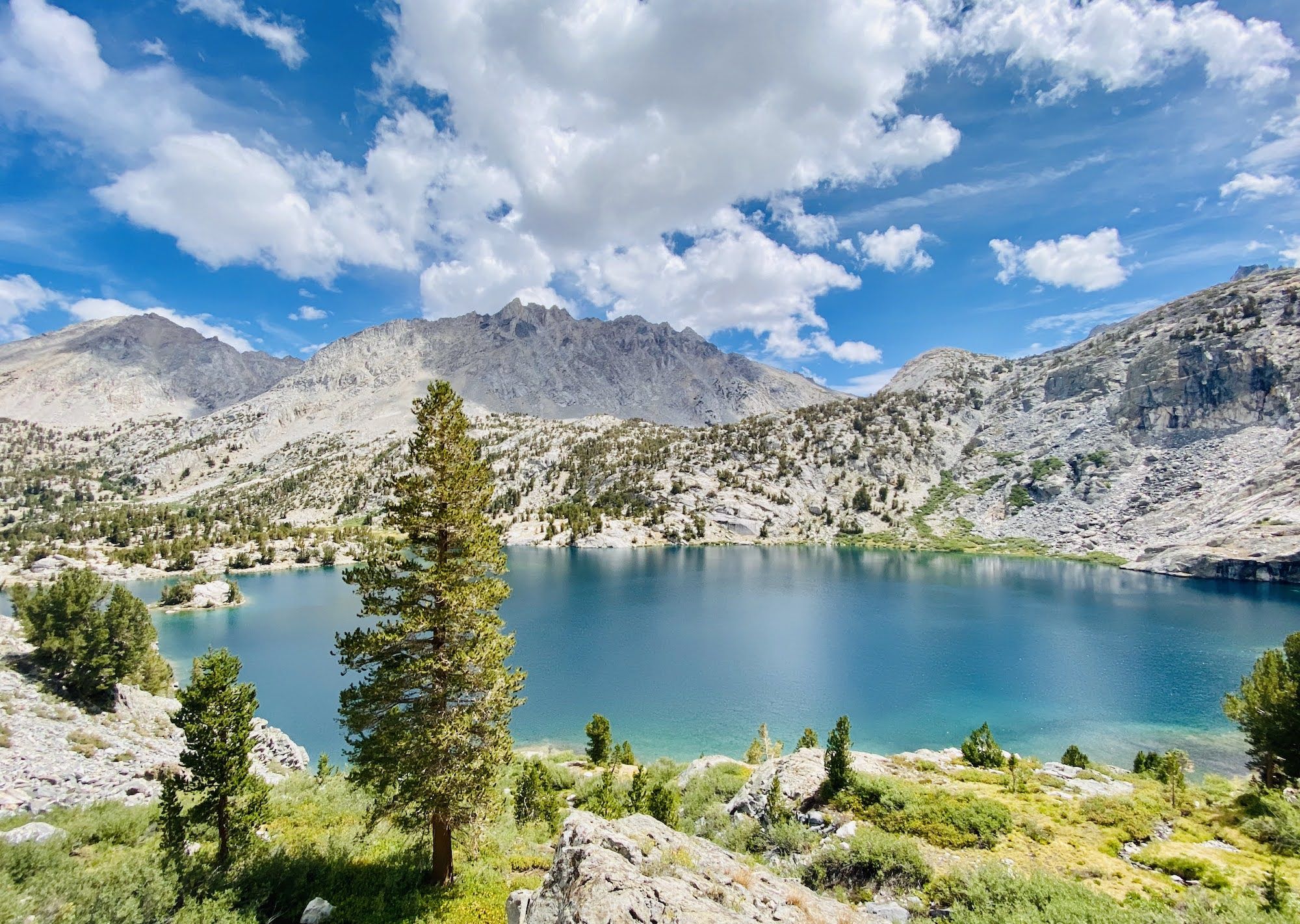 Rae Lakes are a stunning shade of turquoise. 