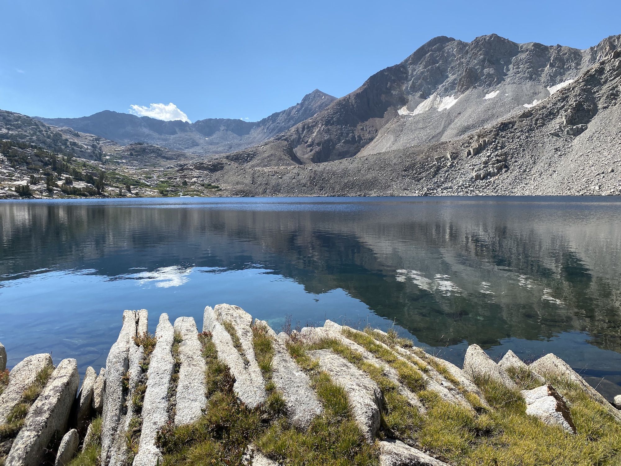 A blue lake