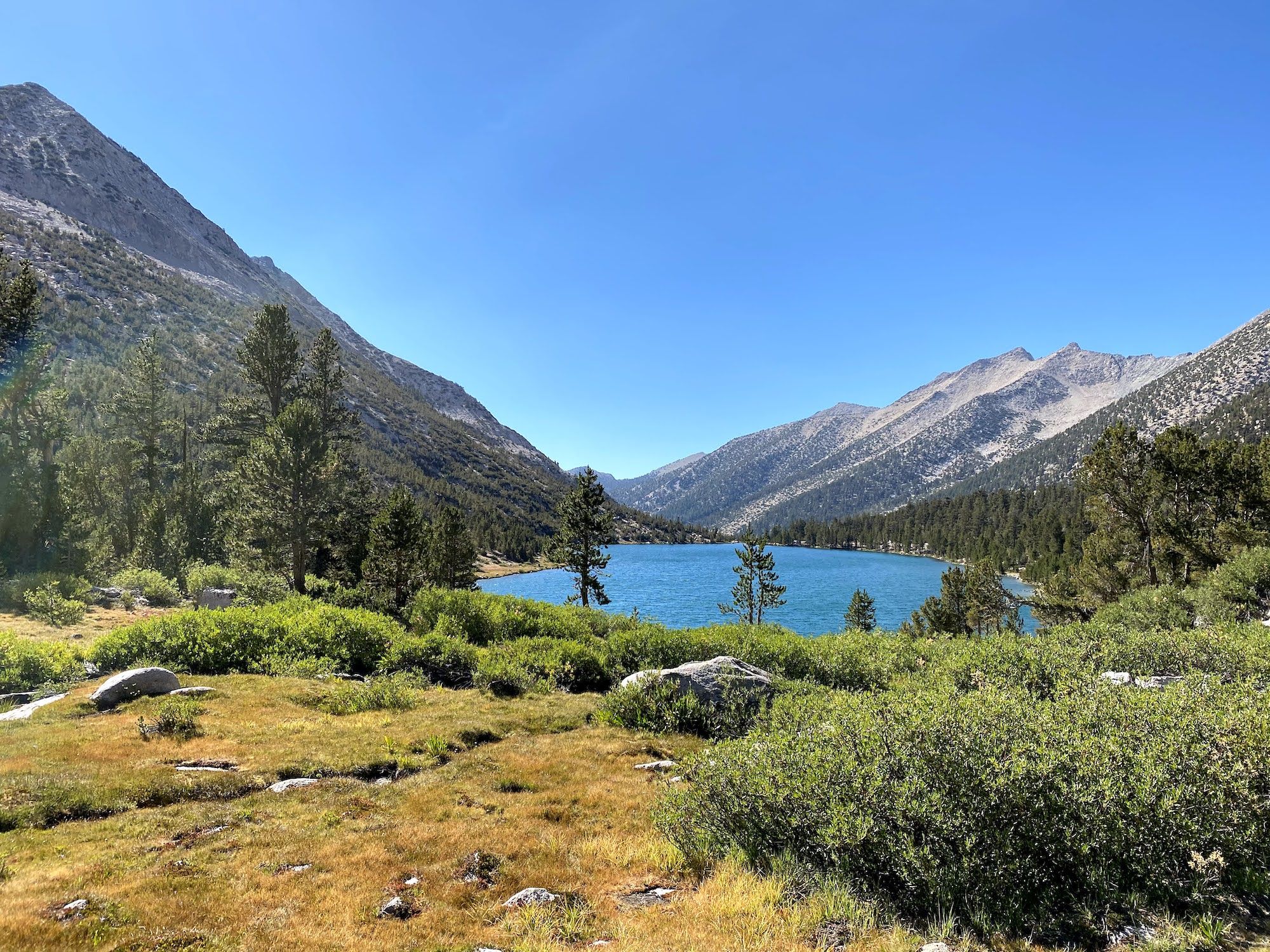 A bright blue Charlotte Lake 