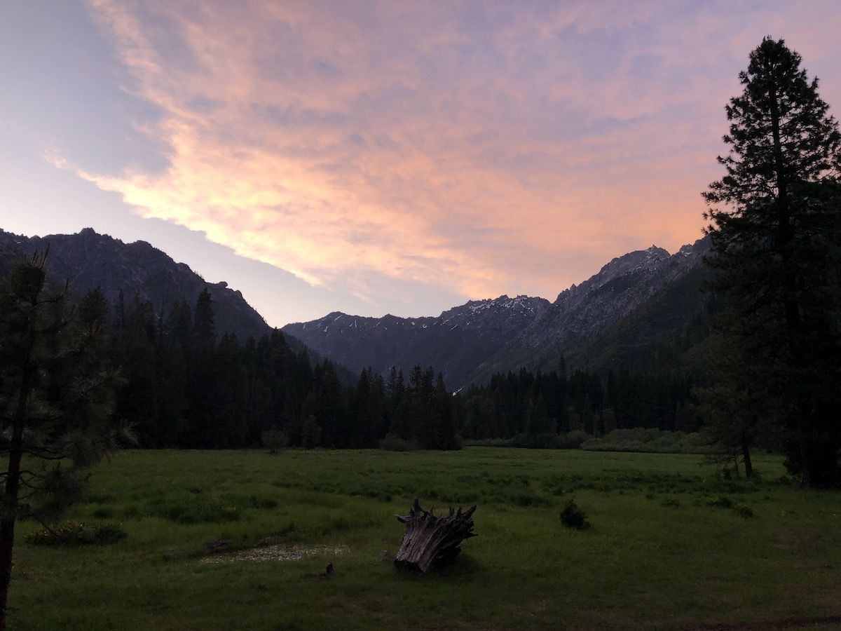 Sunset at Morris Meadow.