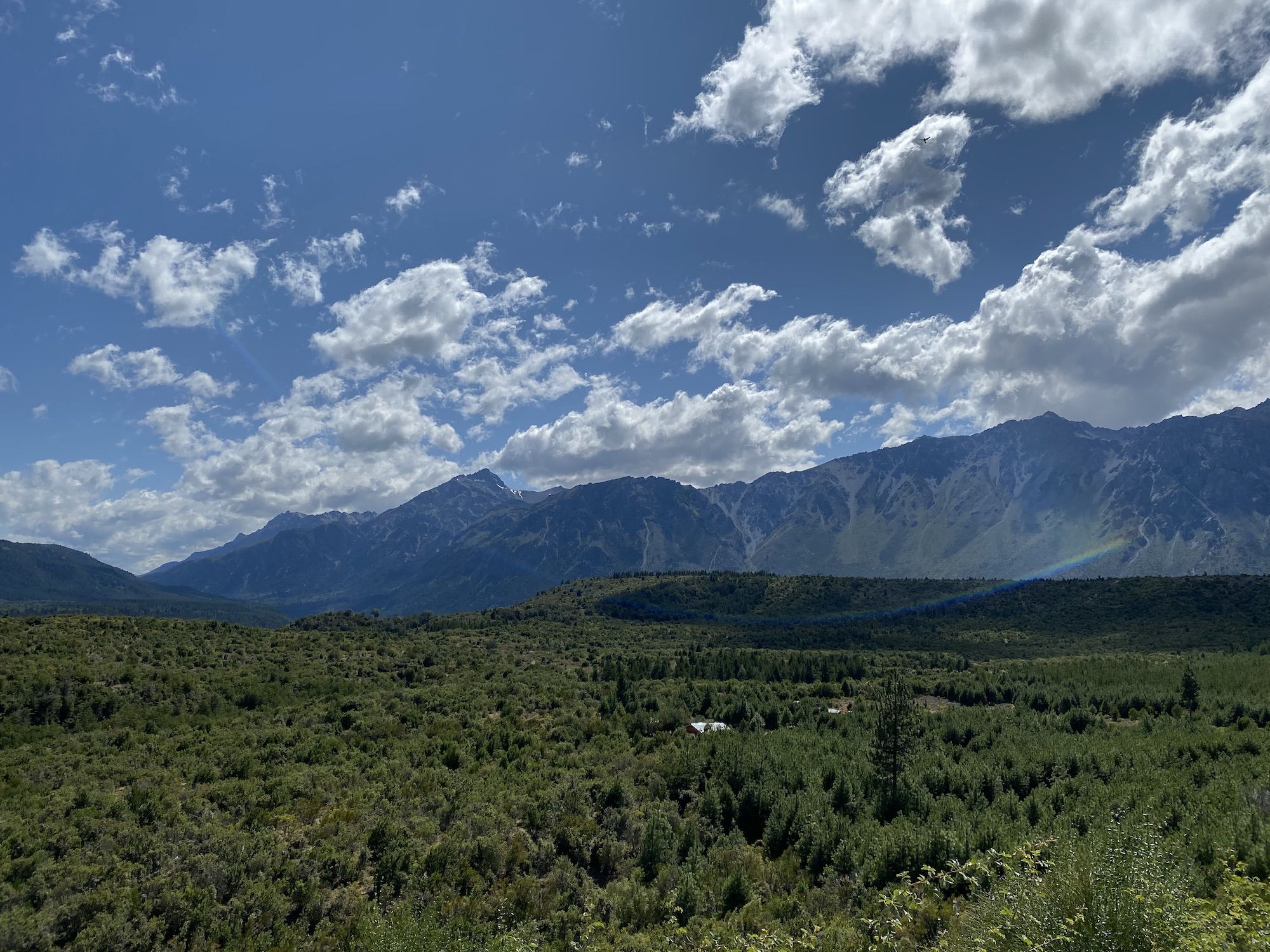 A green mountain landscape