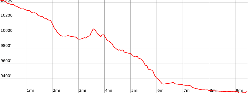 Elevation profile for day 1