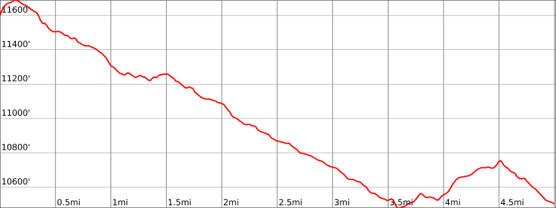 Elevation profile for day 3