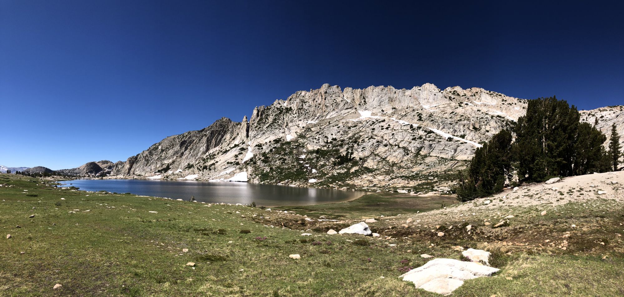 Silver Lake, just South of the pass.