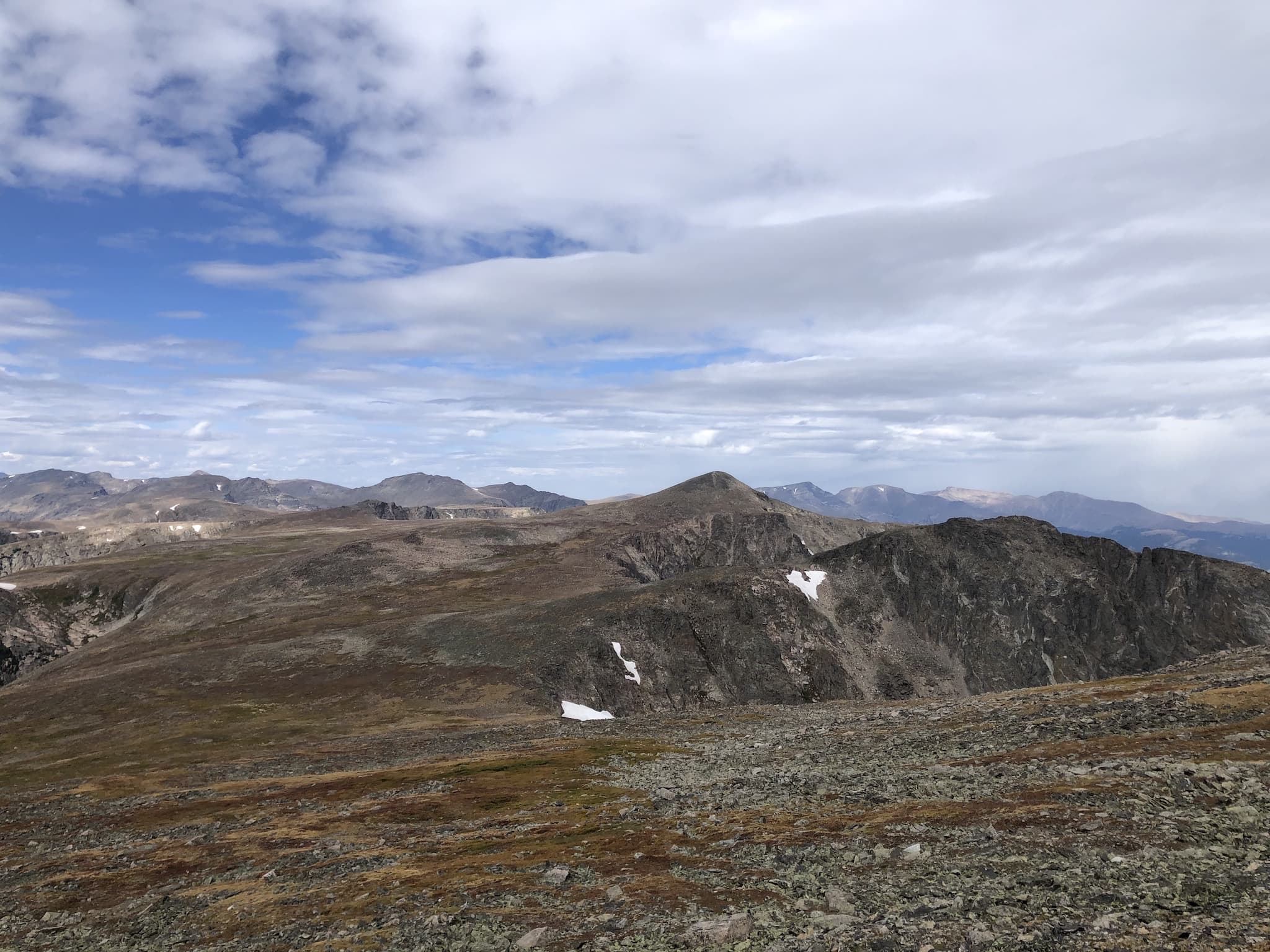 A barren, mountainous landscape