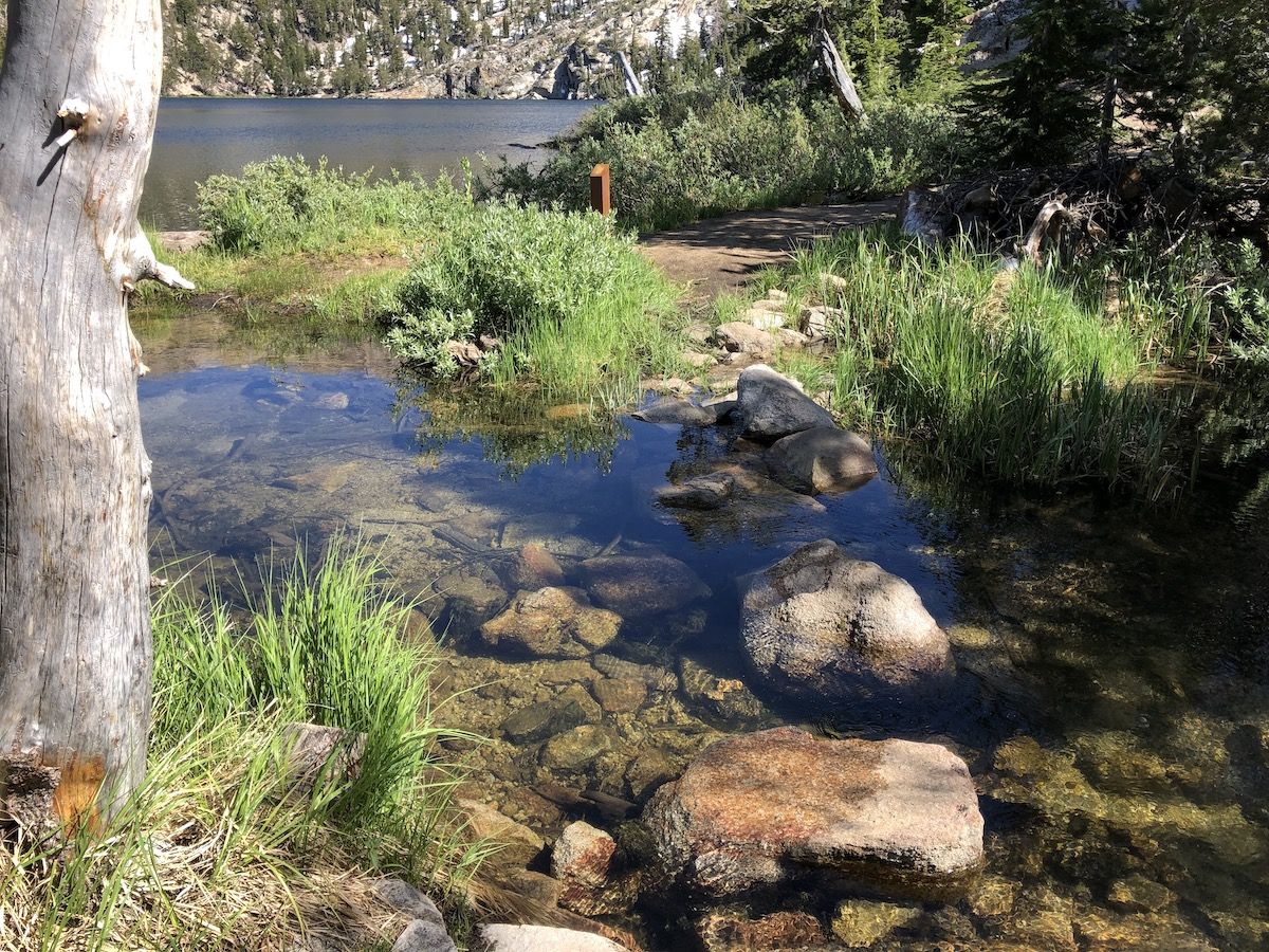 The Star Lake outlet was easy to get across.