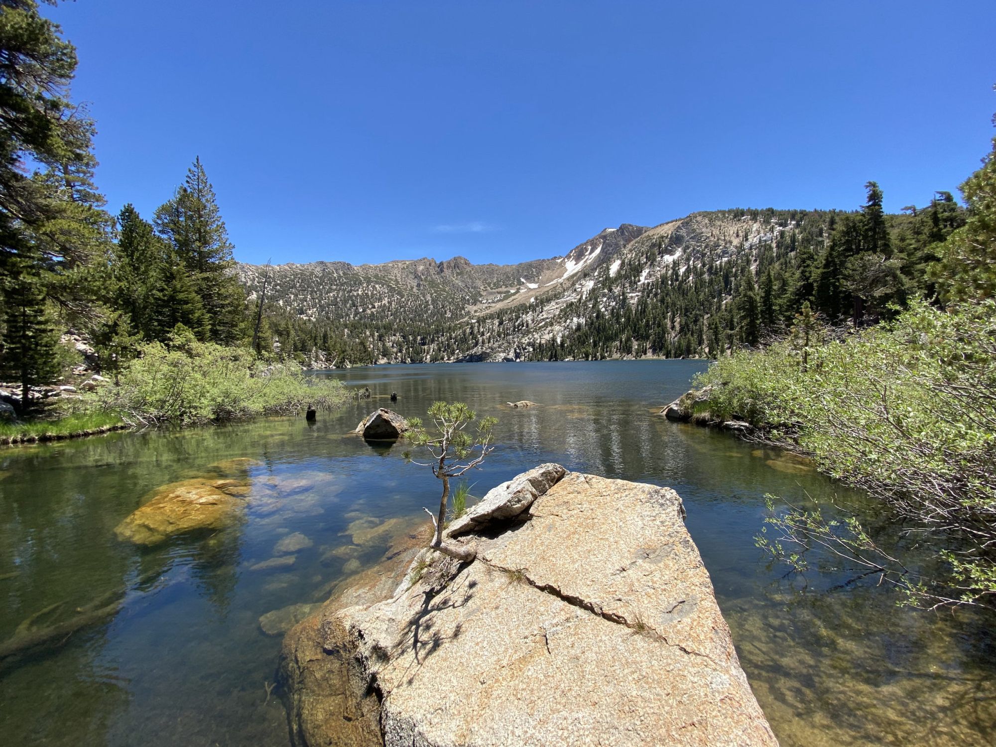 An alpine lake