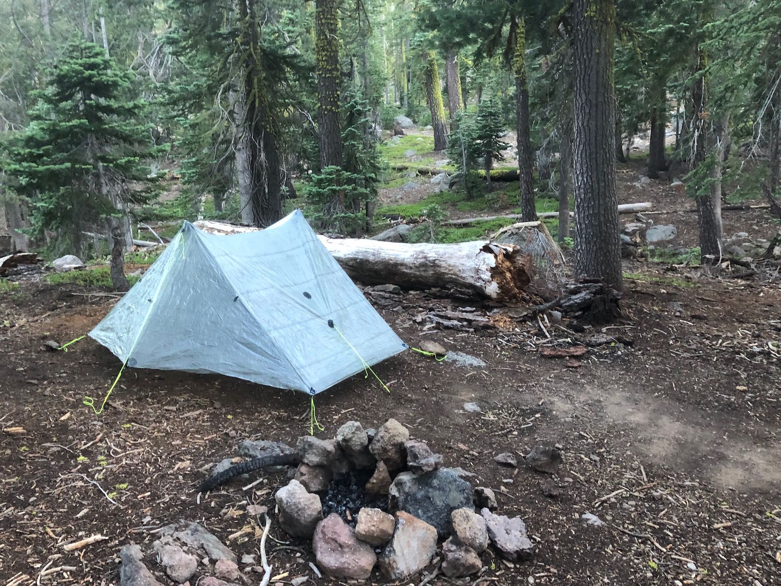 Camp set up at Watson Lake