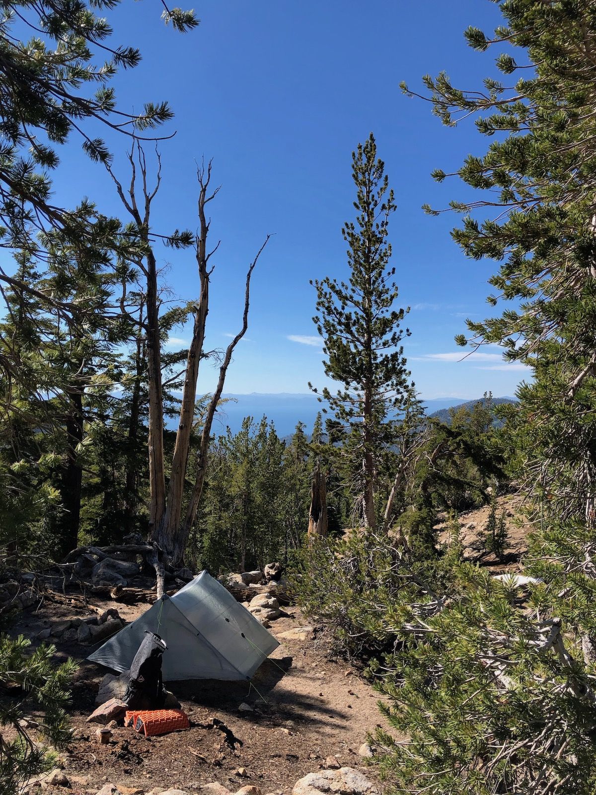 Tent site for the first night.