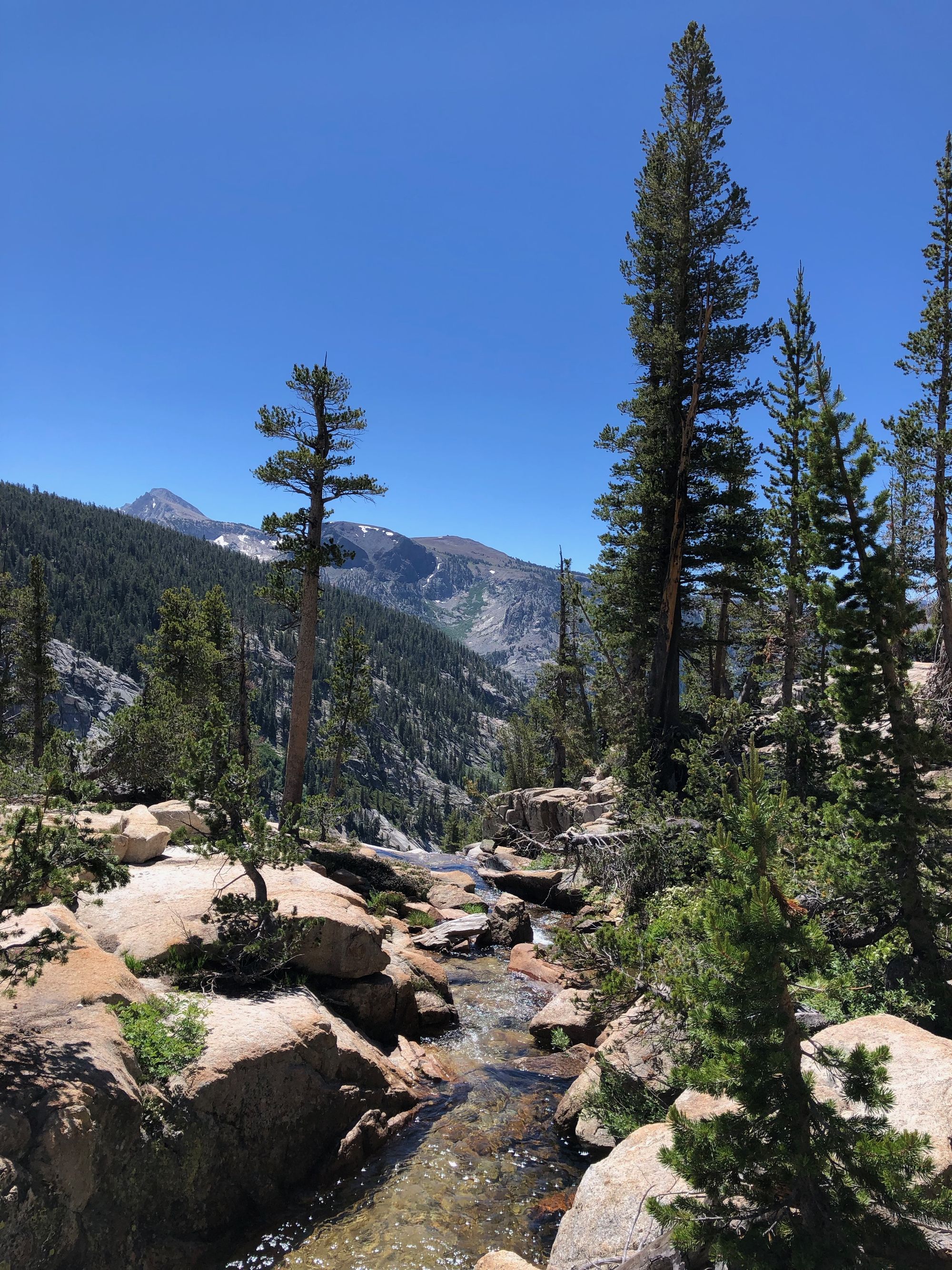 On the top of a waterfall.