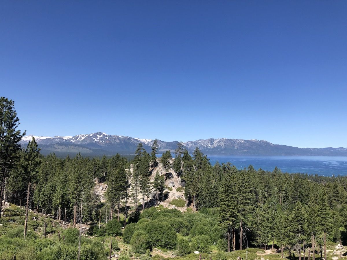 View of Lake Tahoe from the Van Sickle connector.