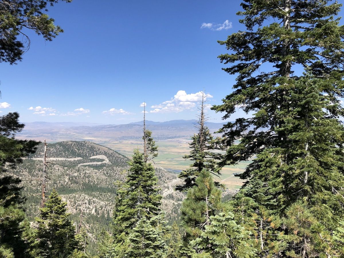 Views East, toward Nevada.