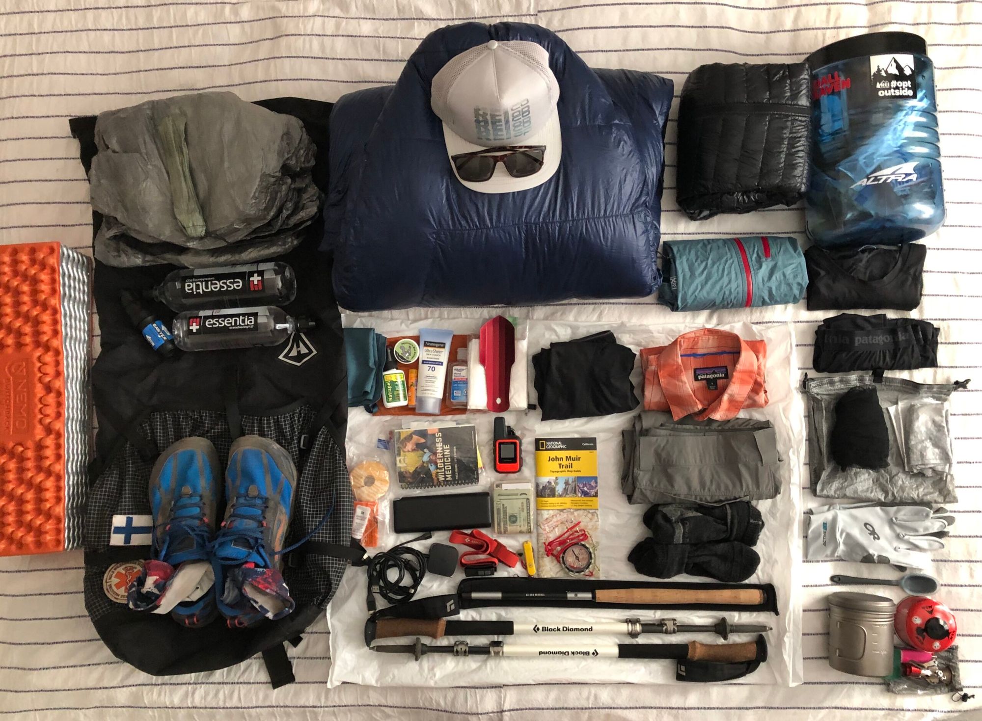 My (almost) ultralight JMT gear list